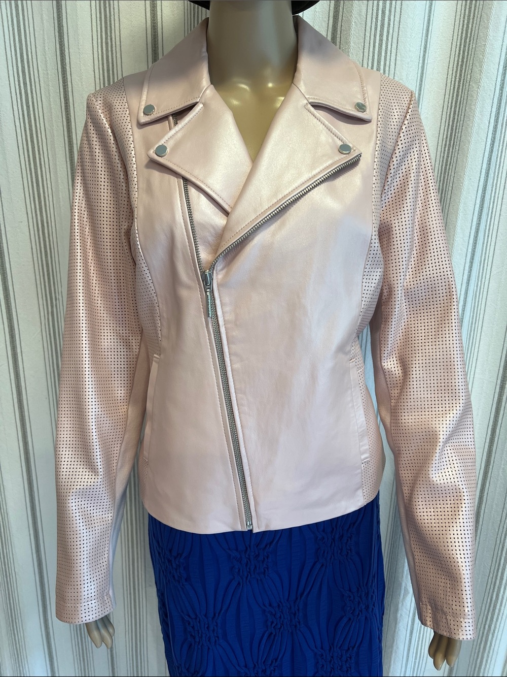 NEW Leather Jacker HALSTON